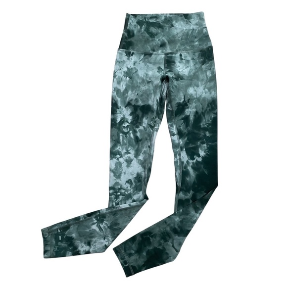 Lululemon Align High Rise Pant 28" Diamond Dye Starlight Spruce Green Size 2 - Picture 8 of 8